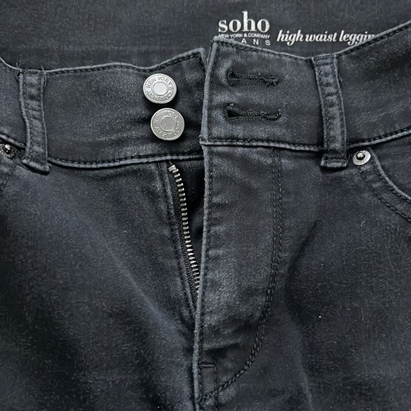 Soho Women’s Hight-waist Legging Size 4 Black - Picture 3 of 5